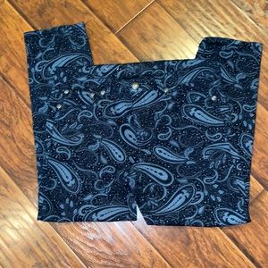 Dark navy with grey detail jeans